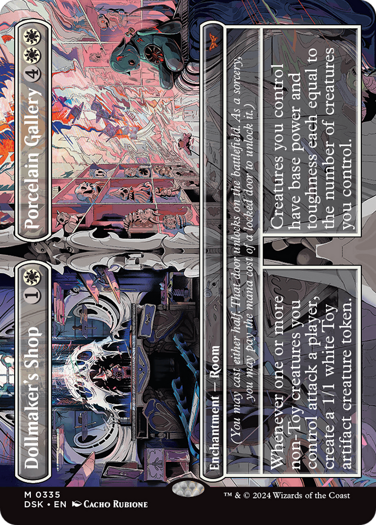 Dollmaker's Shop // Porcelain Gallery (DSK-335) [Duskmourn: House of Horror] (Borderless) MTG Single Wizards of the Coast