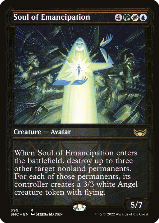 Soul of Emancipation (Gilded Foil) (SNC-399) [Streets of New Capenna] (Showcase) Foil MTG Single Wizards of the Coast