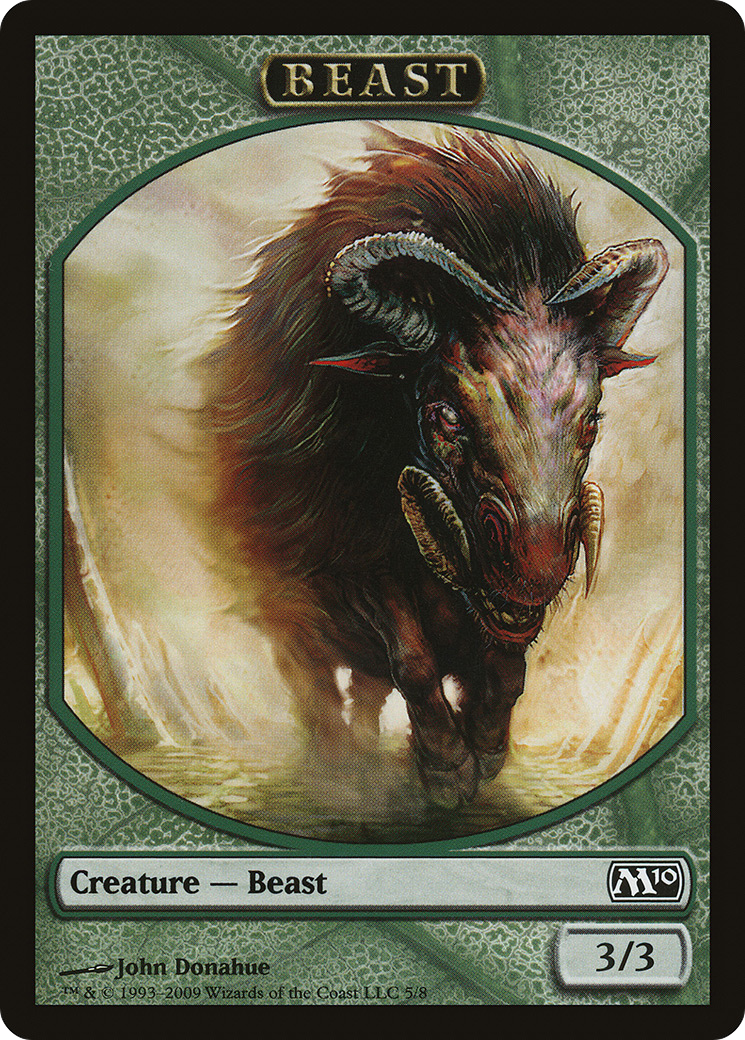 Beast Token (M10-005) [Tokens] Magic 2010 Tokens MTG Single Wizards of the Coast