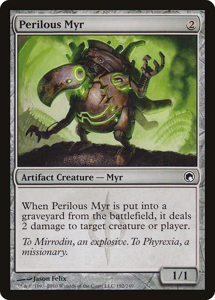Perilous Myr (SOM-192) [Scars of Mirrodin] Foil MTG Single Wizards of the Coast