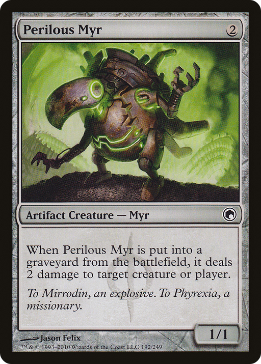 Perilous Myr (SOM-192) [Scars of Mirrodin] Foil MTG Single Wizards of the Coast