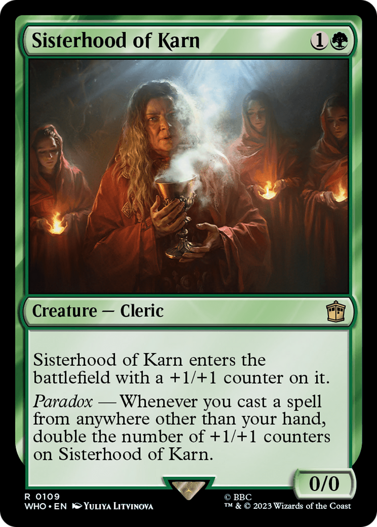 Sisterhood of Karn [Doctor Who] MTG Single Magic: The Gathering