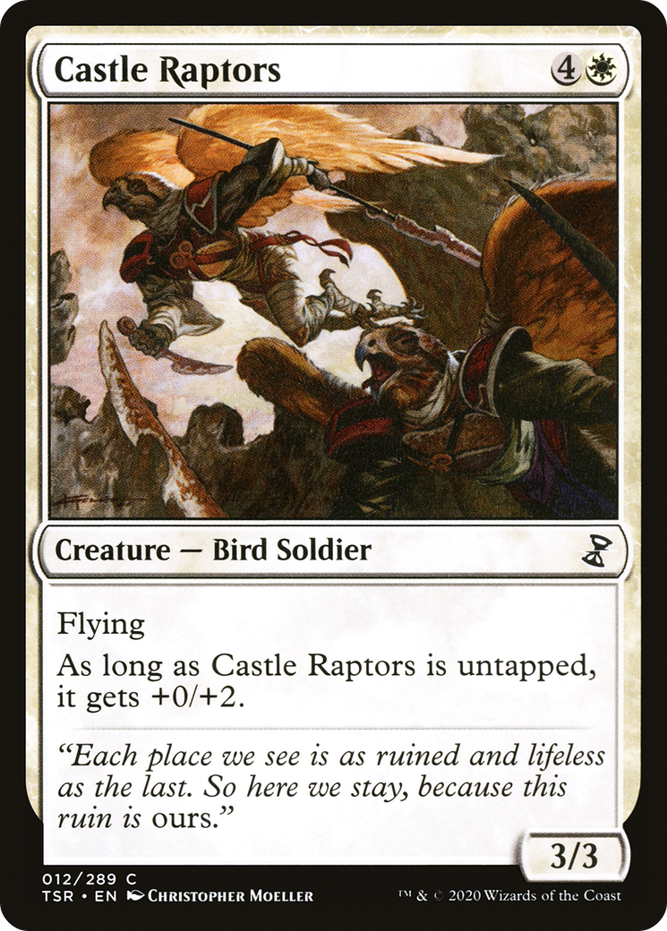 Castle Raptors (TSR-012) [Time Spiral Remastered] MTG Single Wizards of the Coast
