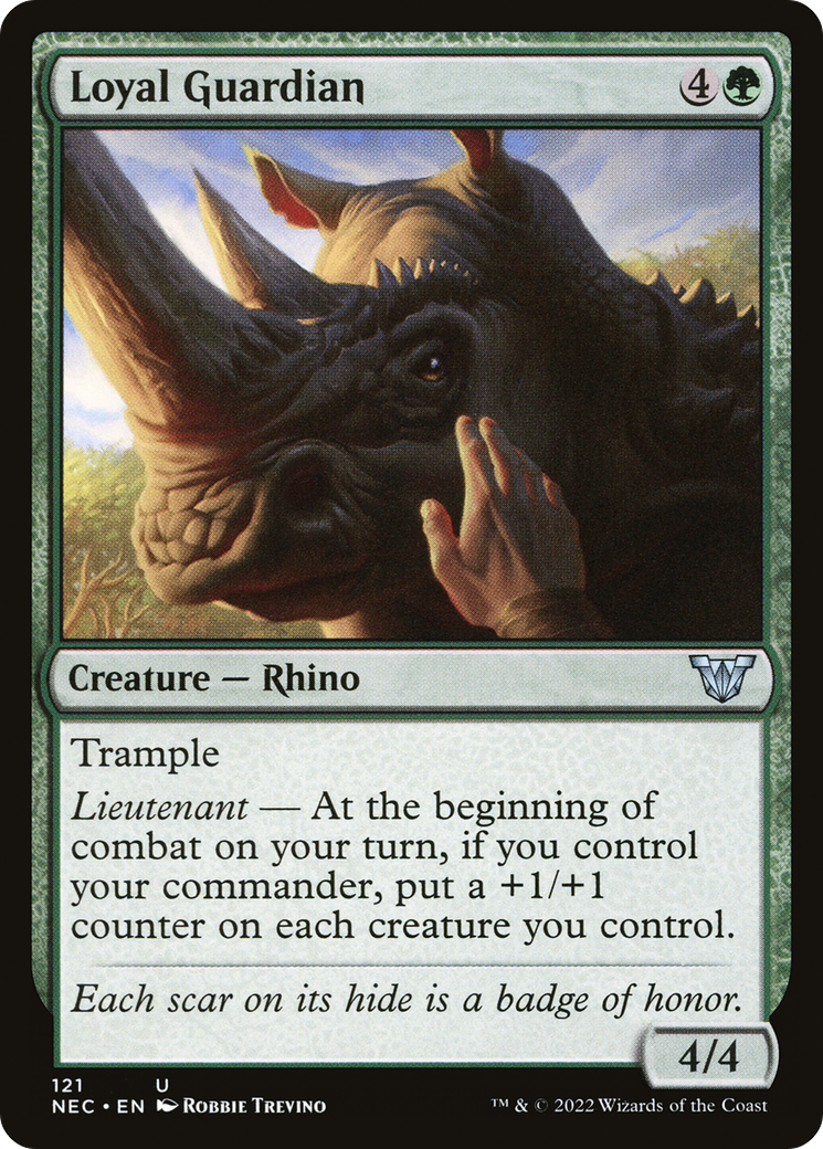 Loyal Guardian (NEC-121) [Neon Dynasty Commander] MTG Single Wizards of the Coast