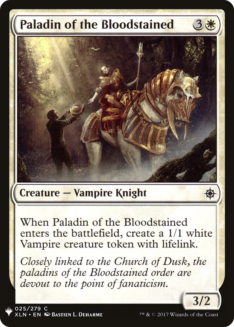 Paladin of the Bloodstained (LIST-XLN-25) [Mystery Booster] The List MTG Single Wizards of the Coast