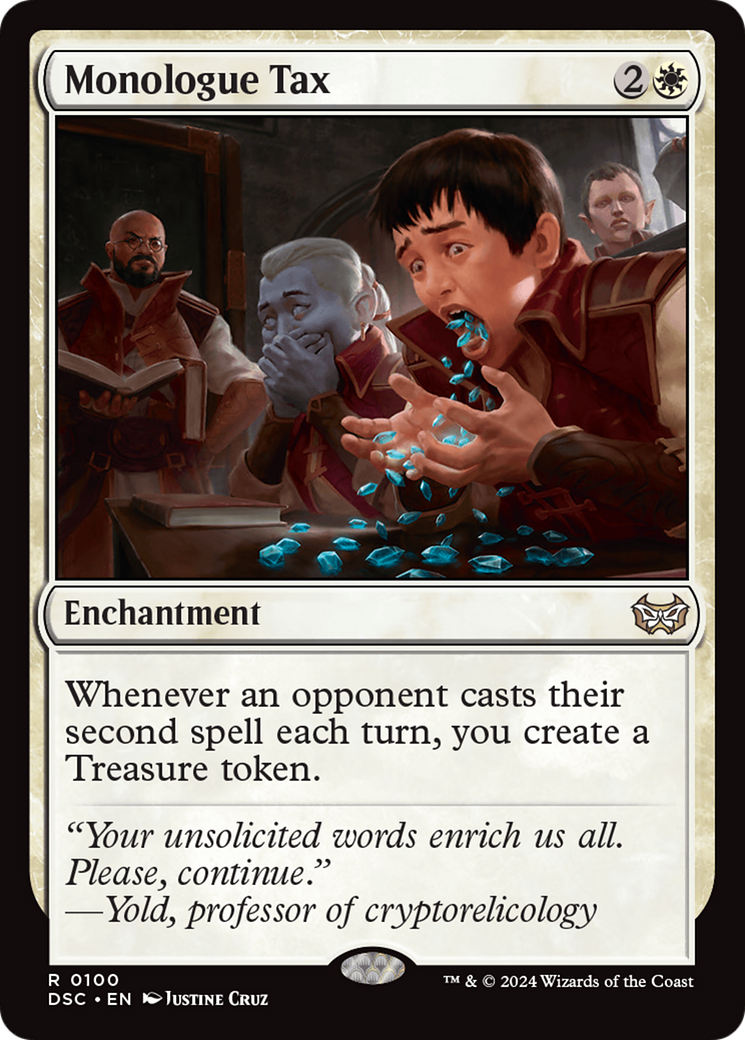 Monologue Tax (DSC-100) [Duskmourn: House of Horror Commander] MTG Single Wizards of the Coast