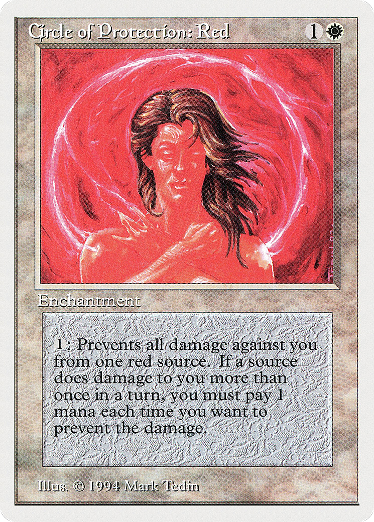 Circle of Protection: Red (SUM-012) [Misc] Summer Magic / Edgar MTG Single Wizards of the Coast