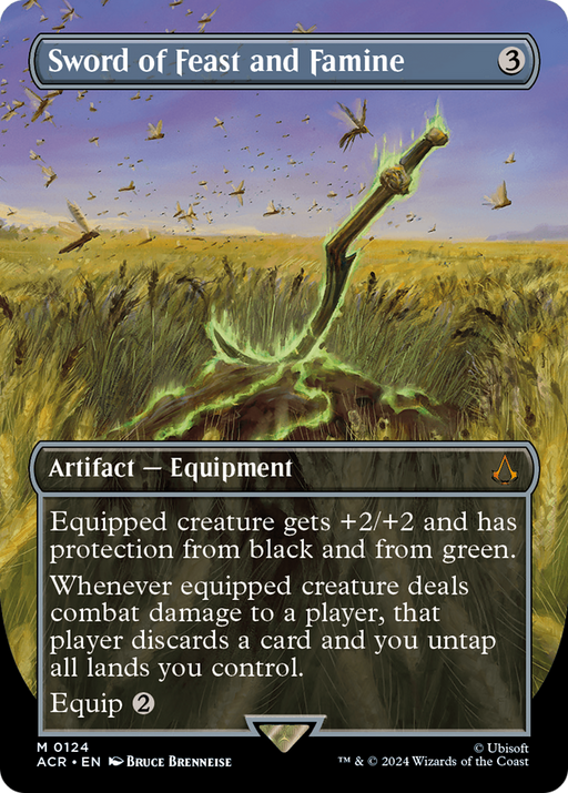 Sword of Feast and Famine (ACR-124) [Assassin's Creed] (Borderless) Foil MTG Single Wizards of the Coast