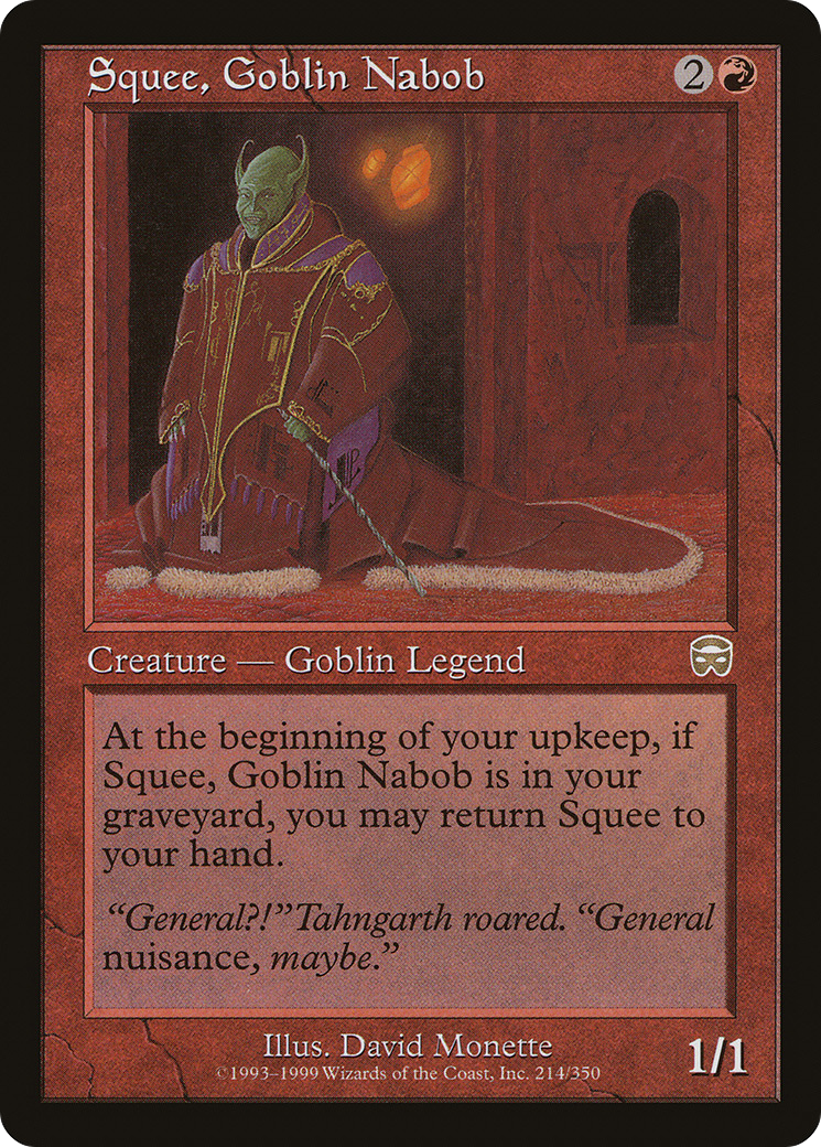 Squee, Goblin Nabob (MMQ-214) [Mercadian Masques] Foil MTG Single Wizards of the Coast