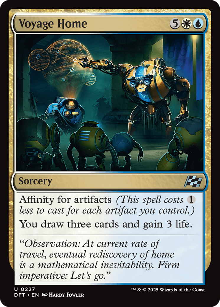 Voyage Home (DFT-227) [Aetherdrift] Foil MTG Single Wizards of the Coast