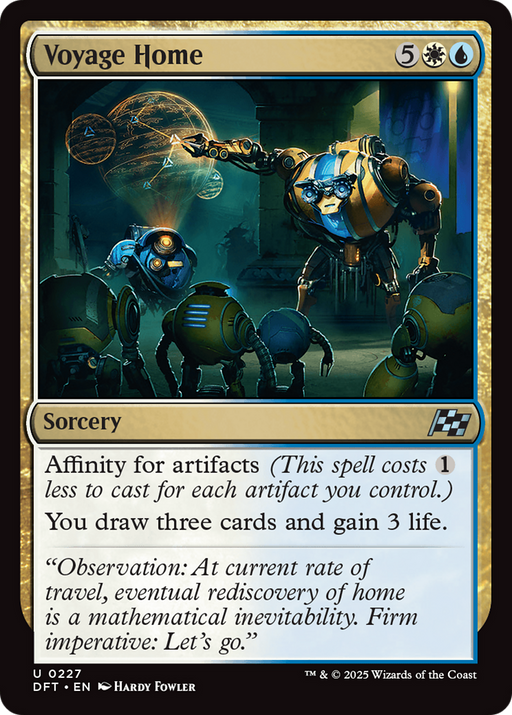 Voyage Home (DFT-227) [Aetherdrift] Foil MTG Single Wizards of the Coast