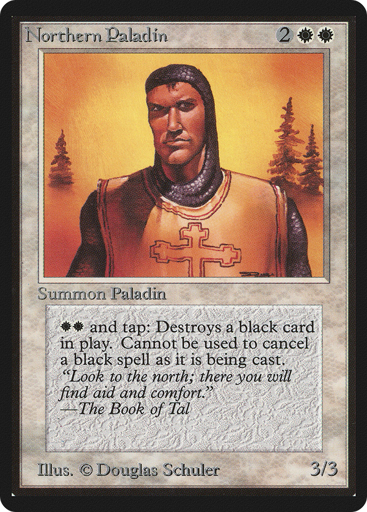 Northern Paladin (LEB-030) [Oldschool] Limited Edition Beta MTG Single Wizards of the Coast