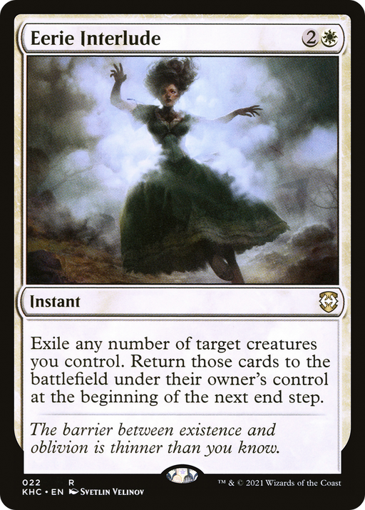 Eerie Interlude (KHC-022) [Kaldheim Commander] MTG Single Wizards of the Coast