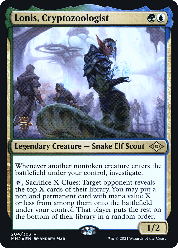 Lonis, Cryptozoologist (PRE-204) [Modern Horizons 2 Promos] Foil MTG Single Wizards of the Coast