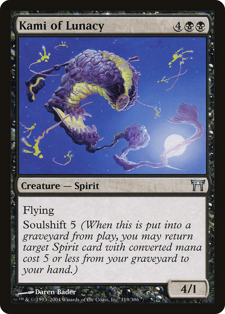 Kami of Lunacy (CHK-119) [Champions of Kamigawa] Foil MTG Single Wizards of the Coast
