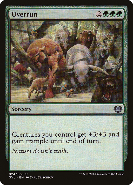 Overrun (DD3-) [Misc] Duel Decks Anthology: Garruk vs. Liliana MTG Single Wizards of the Coast
