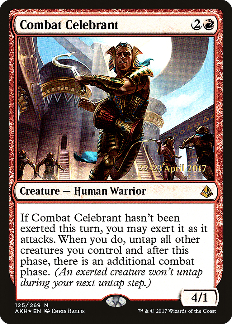 Combat Celebrant (PRE-125) [Amonkhet Promos] Foil MTG Single Wizards of the Coast