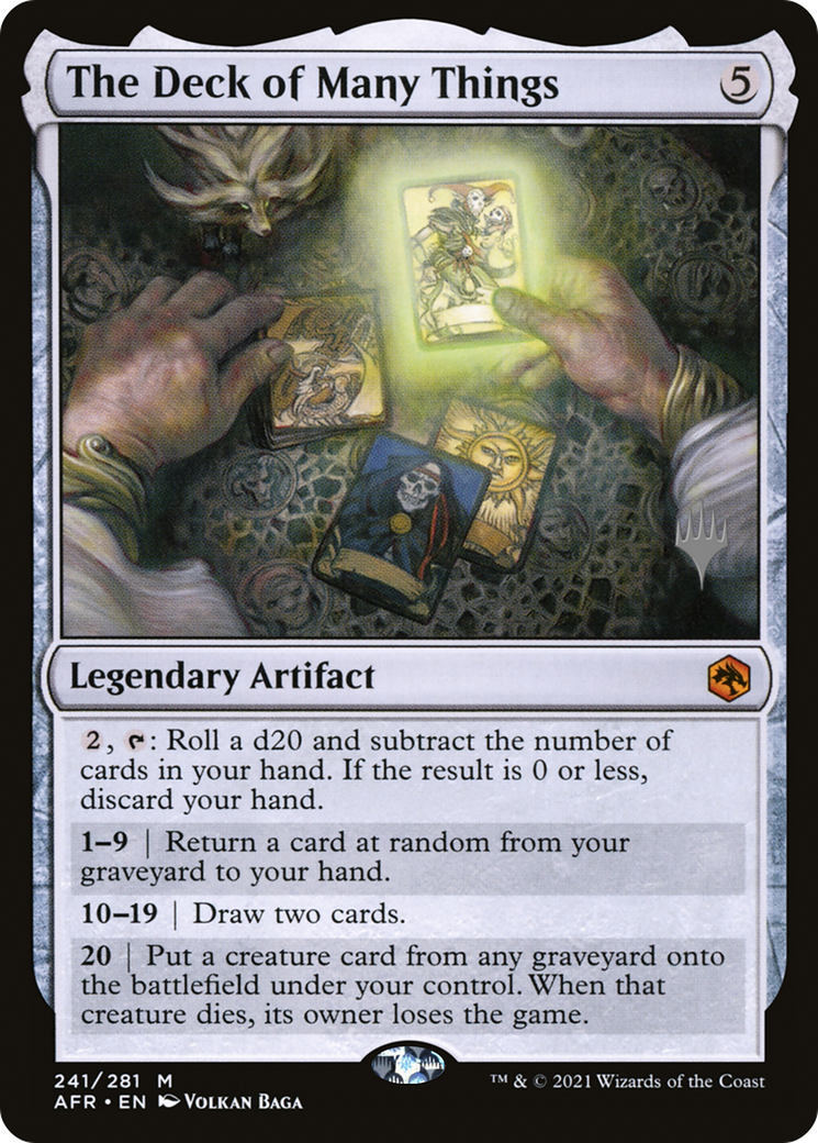 The Deck of Many Things (PPAFR-241) [Adventures in the Forgotten Realms Promos] MTG Single Wizards of the Coast
