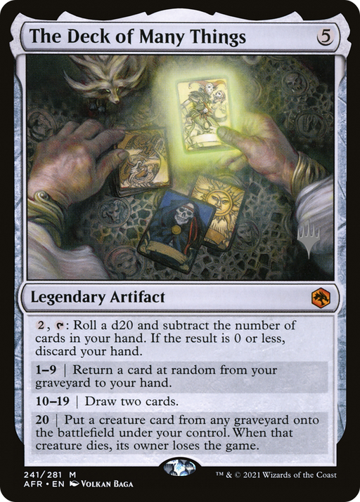 The Deck of Many Things (PPAFR-241) [Adventures in the Forgotten Realms Promos] MTG Single Wizards of the Coast