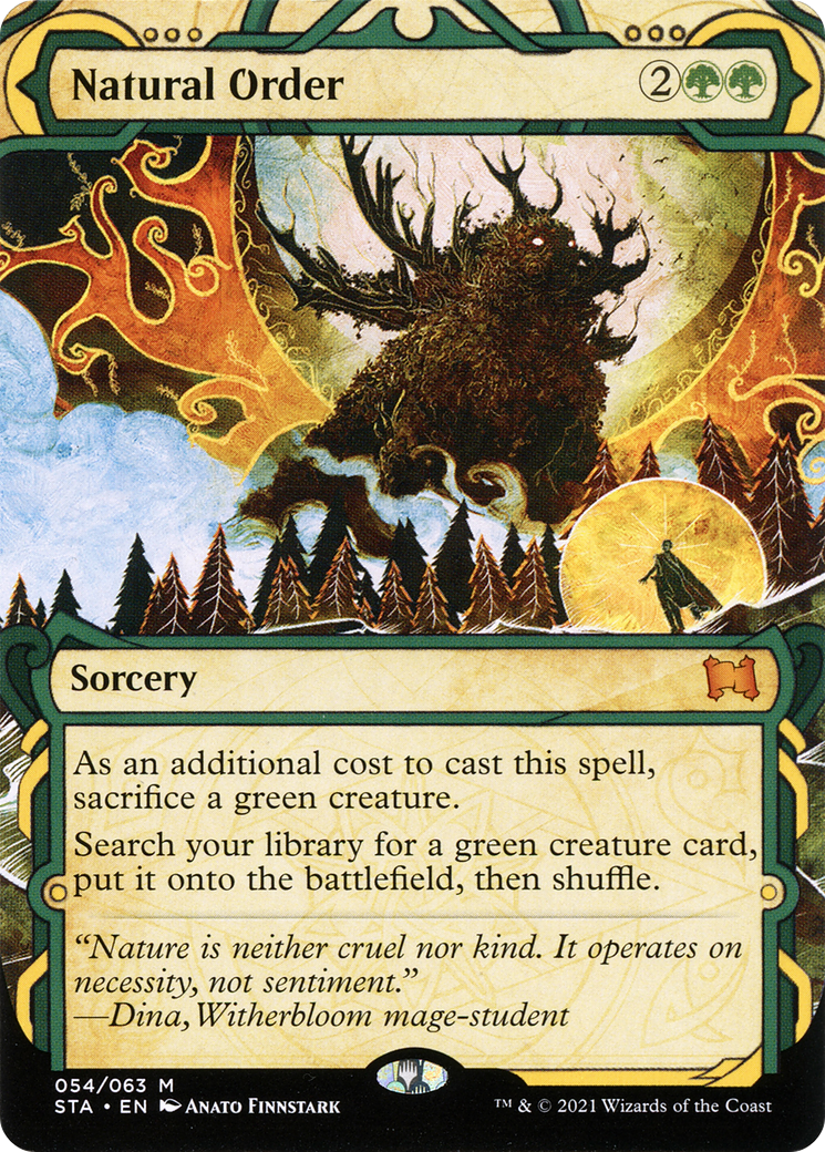 Natural Order (STA-054) [Strixhaven Mystical Archive] (Showcase) (Borderless) MTG Single Wizards of the Coast