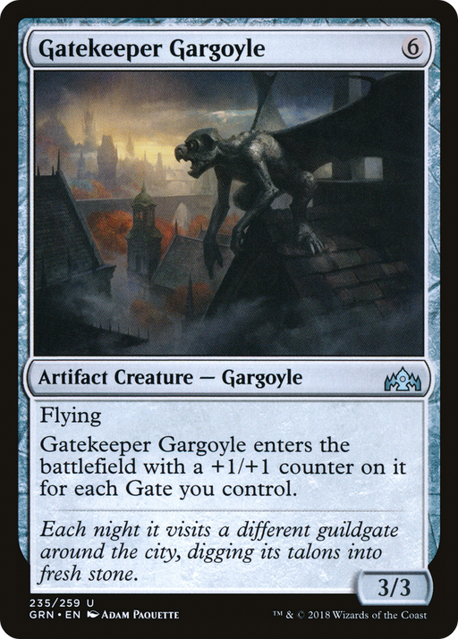 Gatekeeper Gargoyle (GRN-235) [Guilds of Ravnica] MTG Single Wizards of the Coast