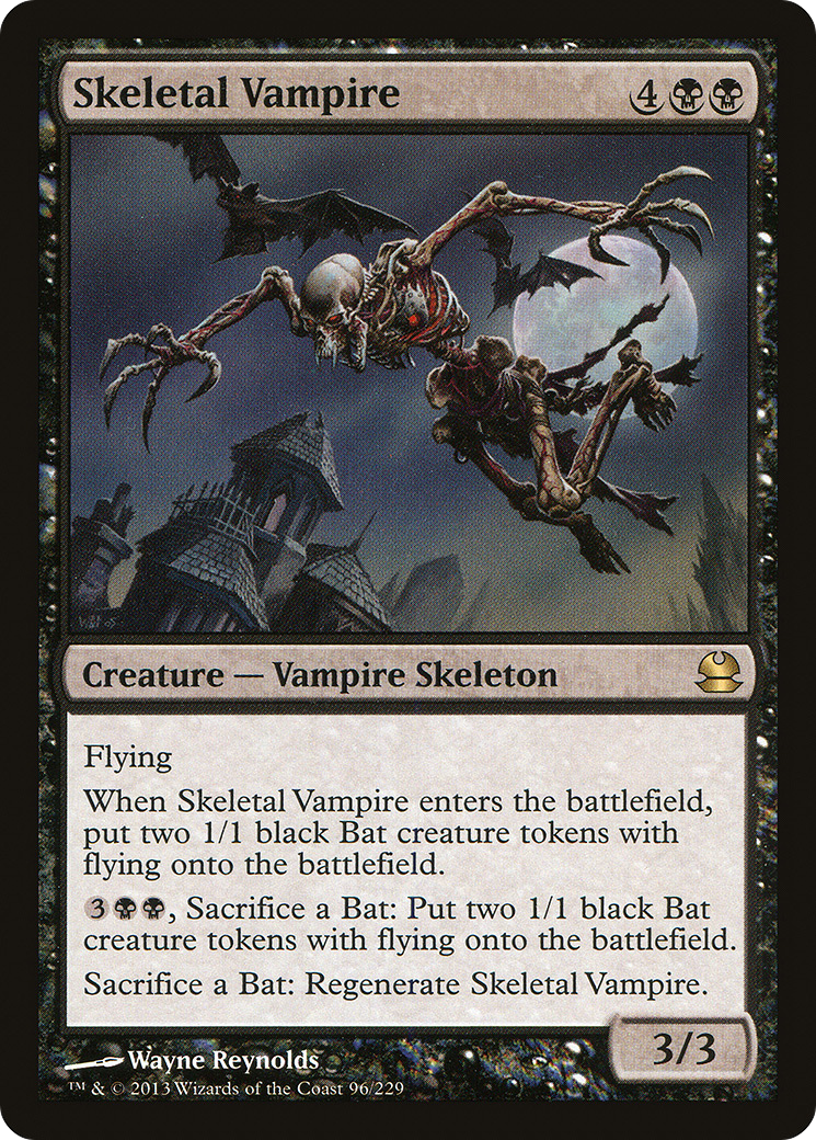 Skeletal Vampire (MMA-096) [Modern Masters] Foil MTG Single Modern Masters