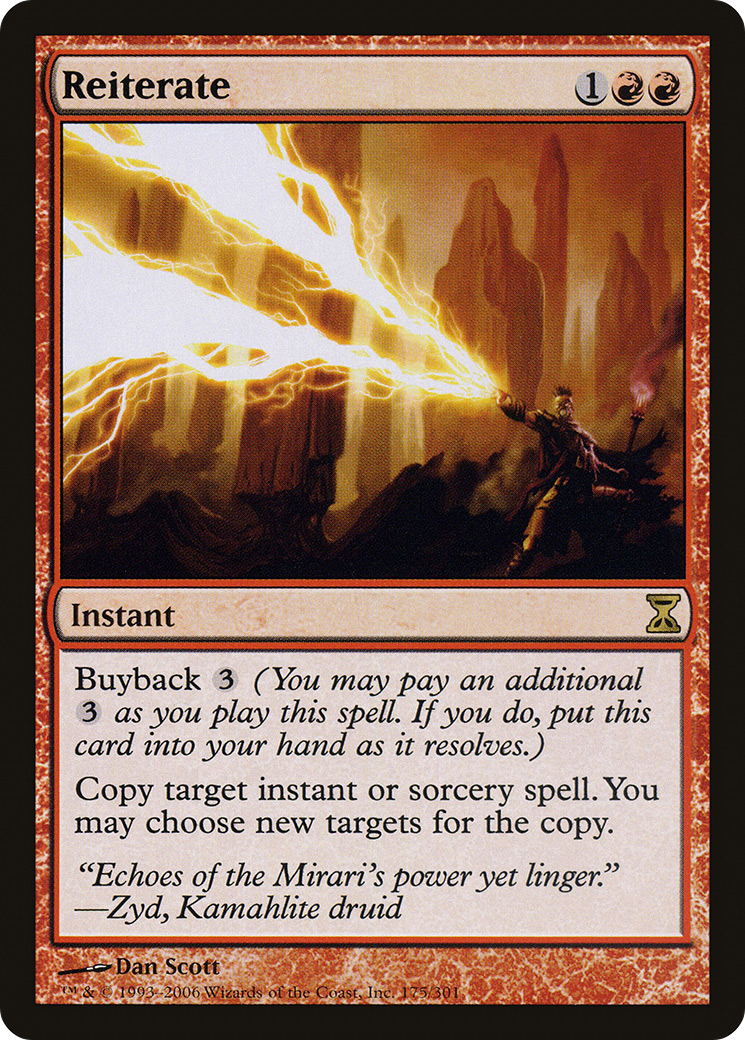 Reiterate (TSP-175) [Time Spiral] MTG Single Wizards of the Coast