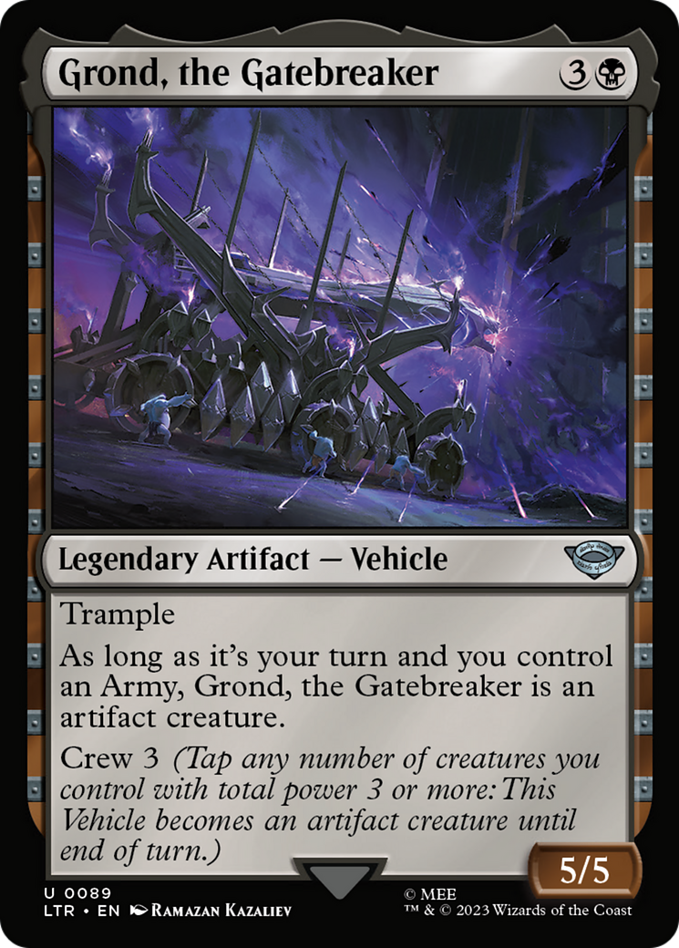 Grond, the Gatebreaker (LTR-089) [The Lord of the Rings: Tales of Middle-earth] Foil MTG Single Wizards of the Coast