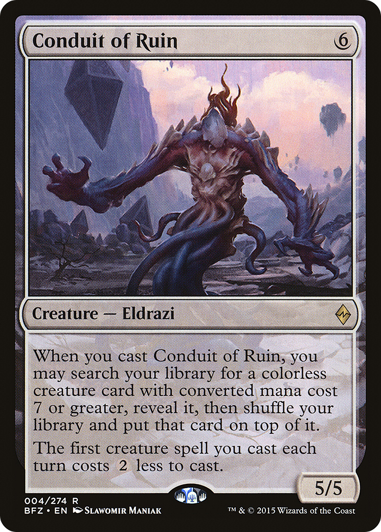 Conduit of Ruin (BFZ-004) [Battle for Zendikar] Foil MTG Single Wizards of the Coast