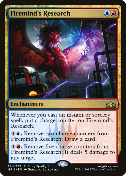 Firemind's Research (GRN-171) [Guilds of Ravnica] Foil MTG Single Wizards of the Coast