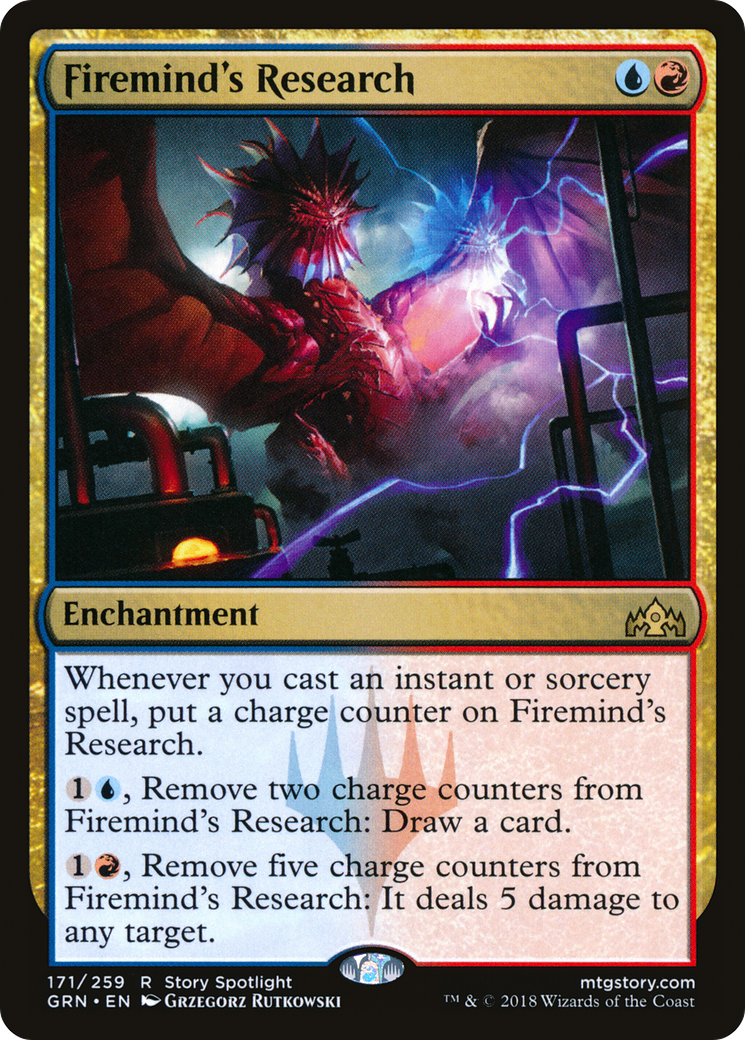 Firemind's Research (GRN-171) [Guilds of Ravnica] MTG Single Wizards of the Coast