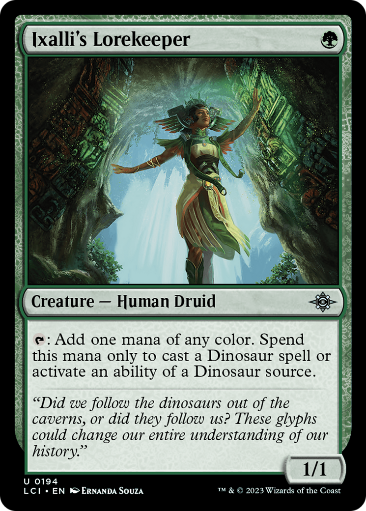 Ixalli's Lorekeeper (LCI-194) [The Lost Caverns of Ixalan] Foil MTG Single Wizards of the Coast