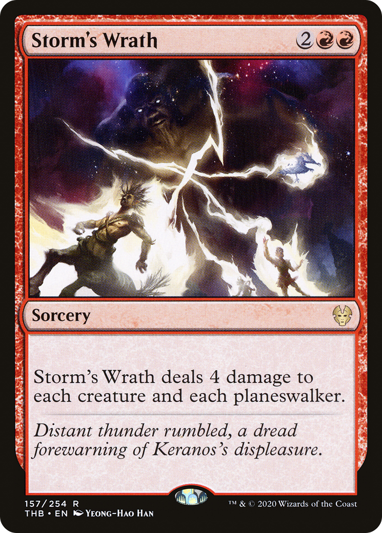 Storm's Wrath (THB-157) [Theros Beyond Death] MTG Single Wizards of the Coast