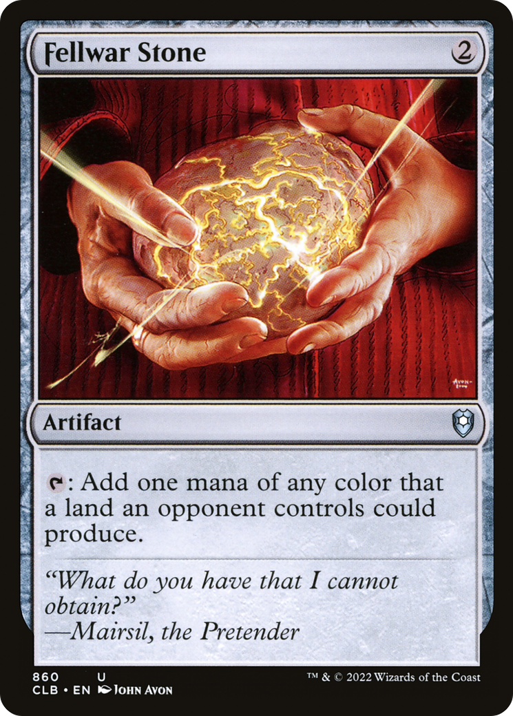 Fellwar Stone (CLB-860) [Commander Legends: Battle for Baldur's Gate] MTG Single Wizards of the Coast