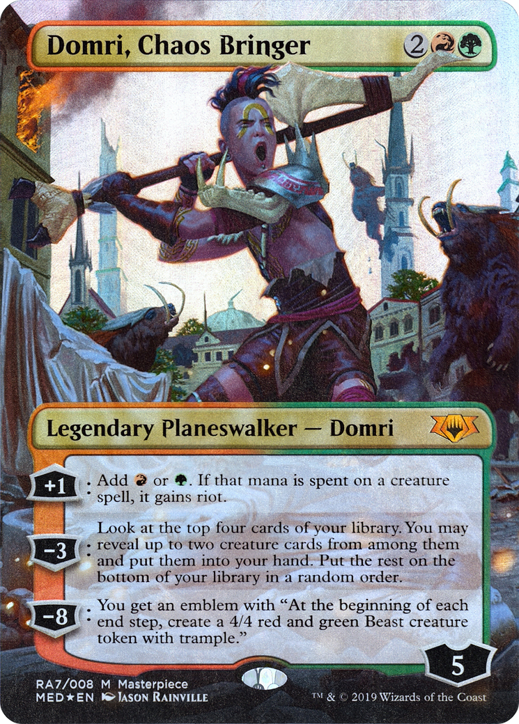 Domri, Chaos Bringer (MED2-RA7) [Misc] Mythic Edition (Borderless) Foil MTG Single Wizards of the Coast