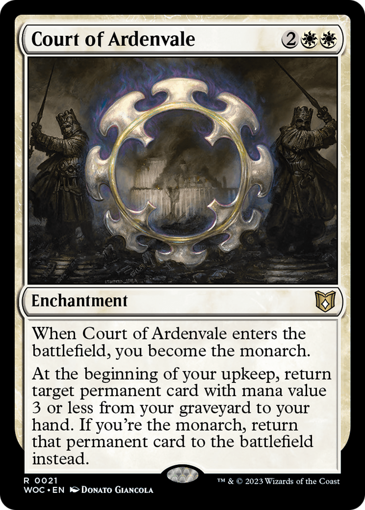 Court of Ardenvale (WOC-021) [Wilds of Eldraine Commander] MTG Single Wizards of the Coast