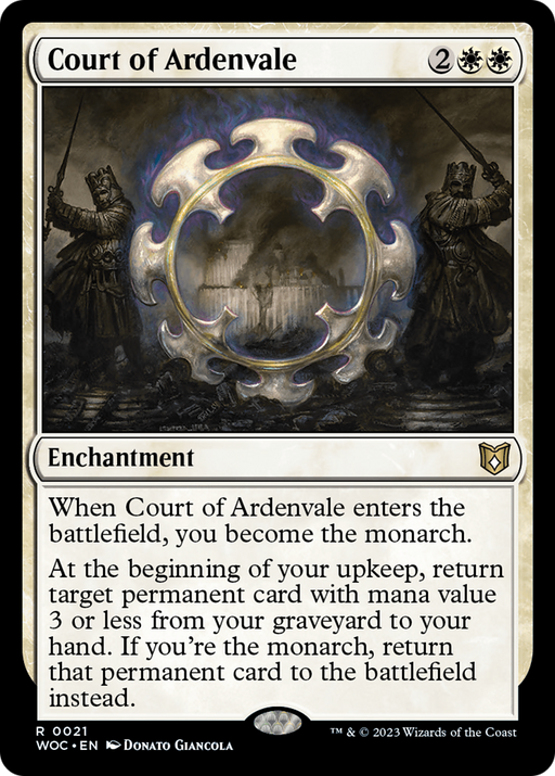 Court of Ardenvale (WOC-021) [Wilds of Eldraine Commander] MTG Single Wizards of the Coast