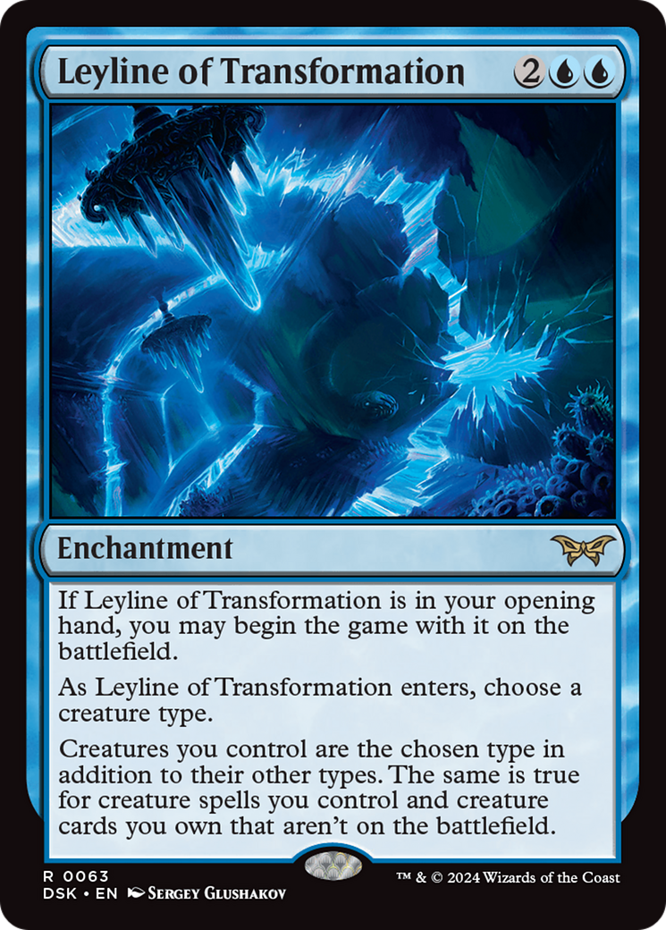 Leyline of Transformation (DSK-063) [Duskmourn: House of Horror] Foil MTG Single Wizards of the Coast