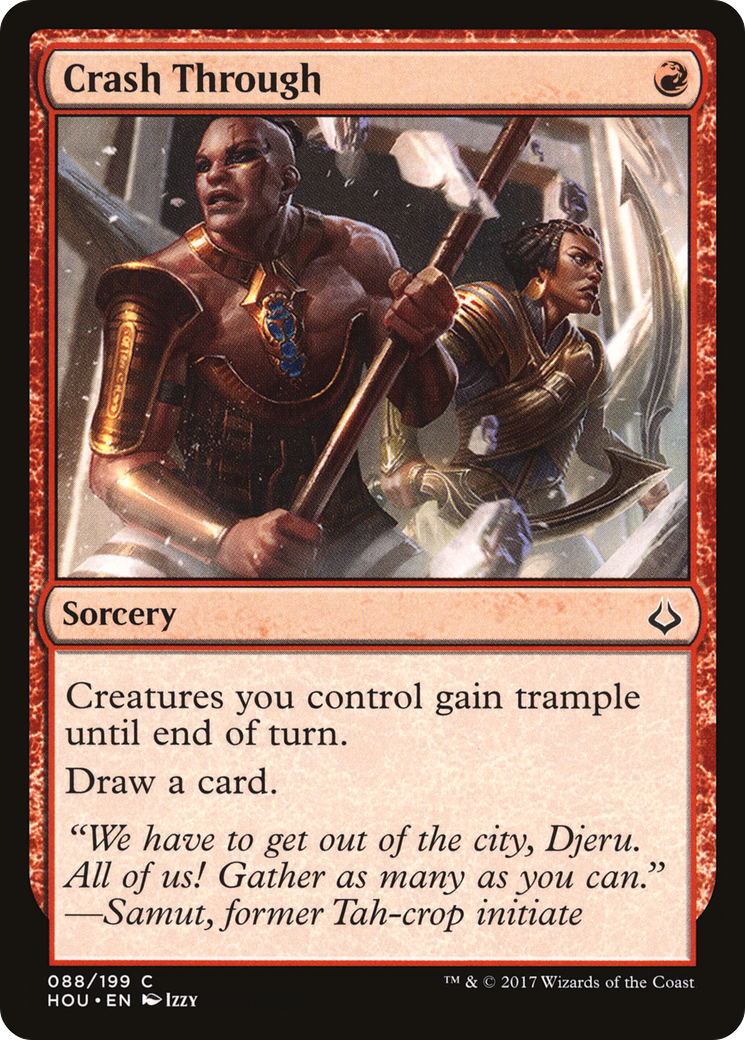 Crash Through (HOU-088) [Hour of Devastation] MTG Single Wizards of the Coast