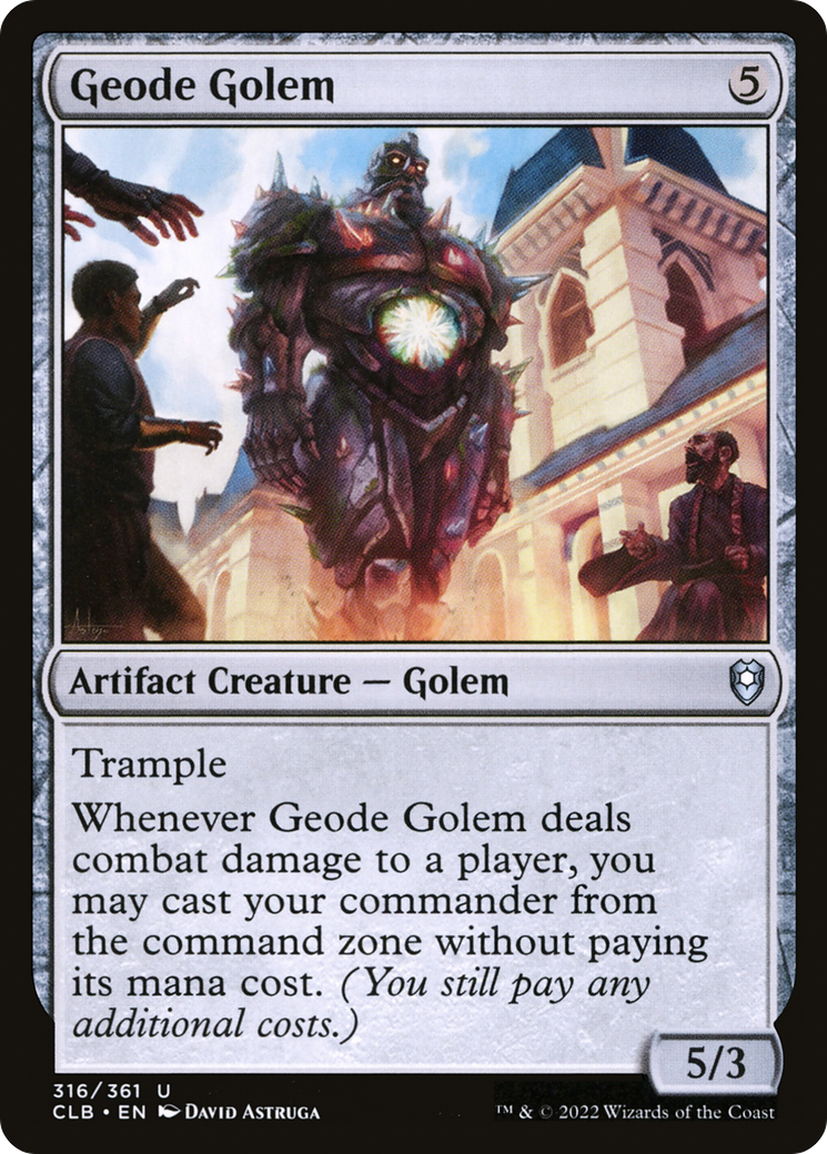 Geode Golem (CLB-316) [Commander Legends: Battle for Baldur's Gate] MTG Single Wizards of the Coast