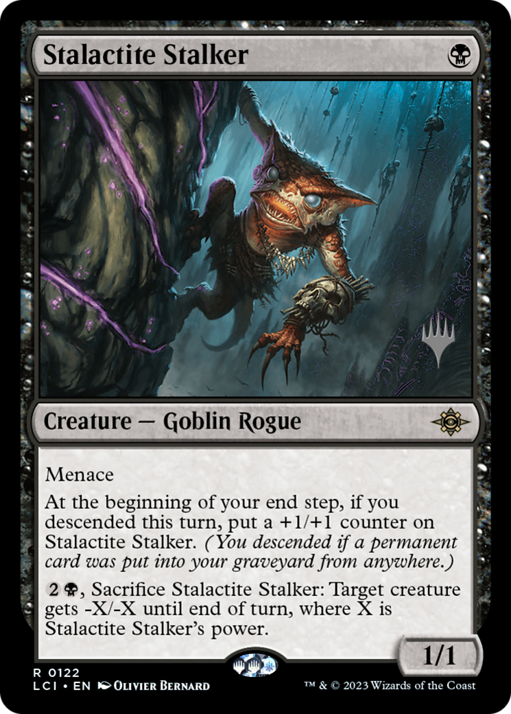 Stalactite Stalker (PPLCI-122) [The Lost Caverns of Ixalan Promos] Foil MTG Single Wizards of the Coast