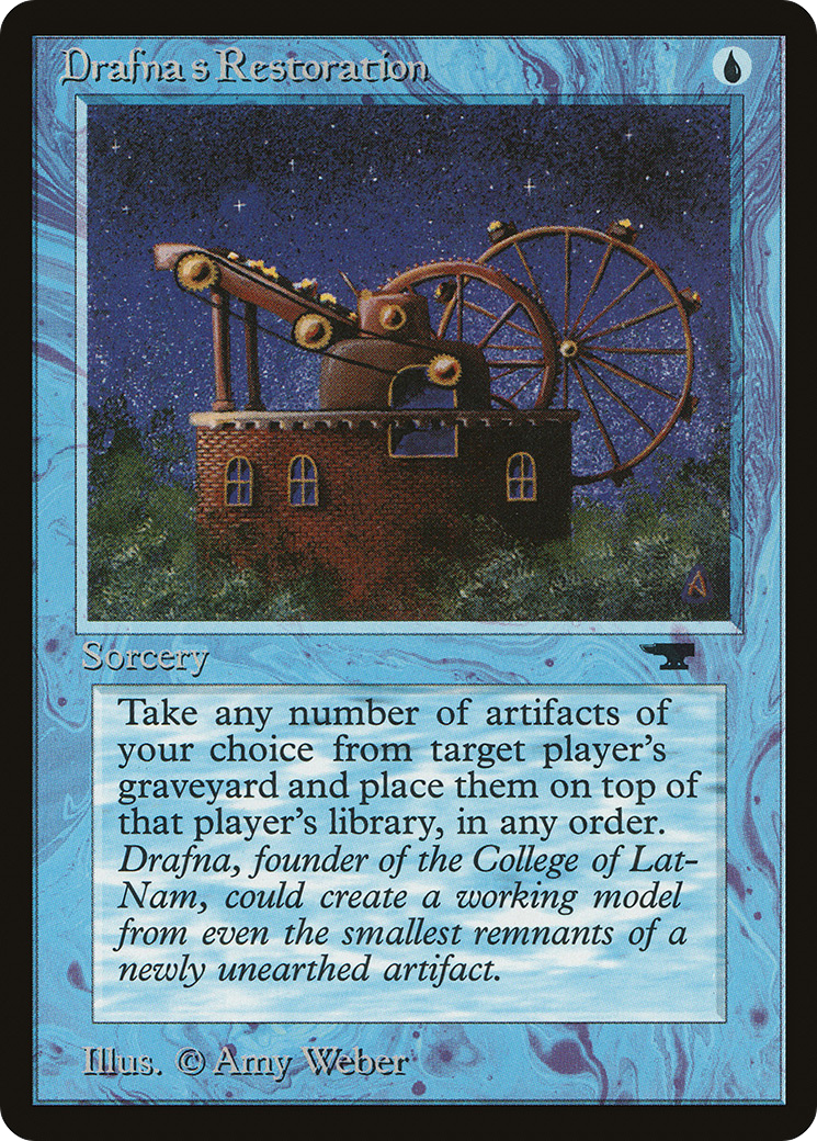 Drafna's Restoration (ATQ-) [Oldschool] Antiquities MTG Single Wizards of the Coast