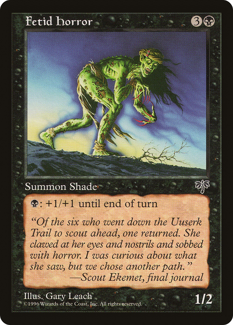 Fetid Horror (MIR-123) [Mirage] MTG Single Wizards of the Coast