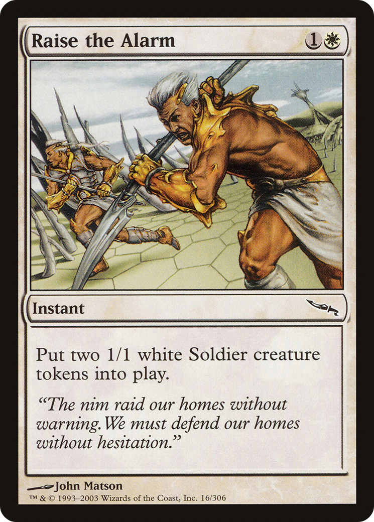Raise the Alarm (MRD-016) [Mirrodin] Foil MTG Single Wizards of the Coast