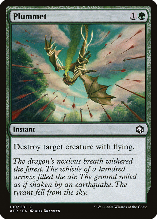 Plummet (AFR-199) [Adventures in the Forgotten Realms] MTG Single Wizards of the Coast