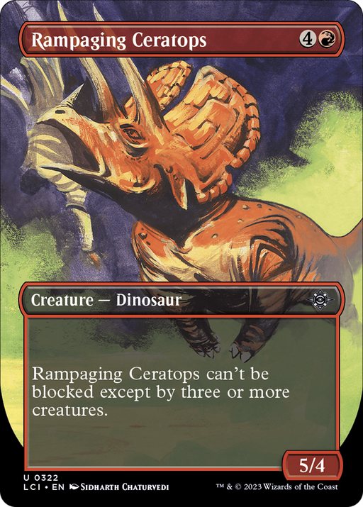 Rampaging Ceratops (LCI-322) [The Lost Caverns of Ixalan] (Borderless) MTG Single Wizards of the Coast