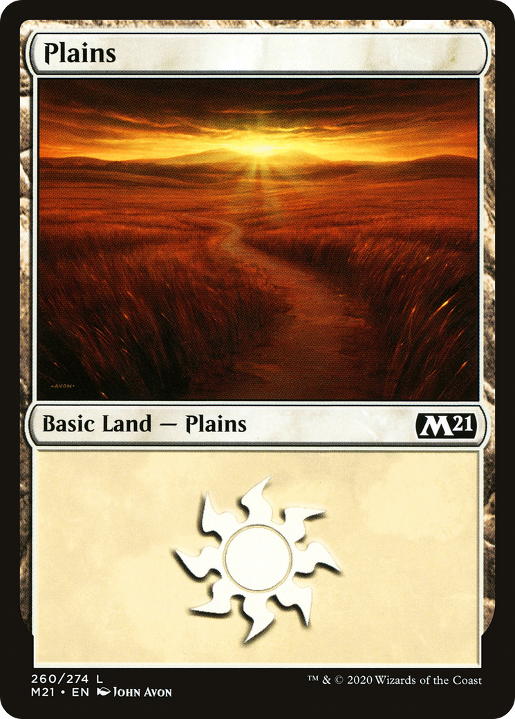 Plains (260) (M21-260) [Core Set 2021] MTG Single Wizards of the Coast