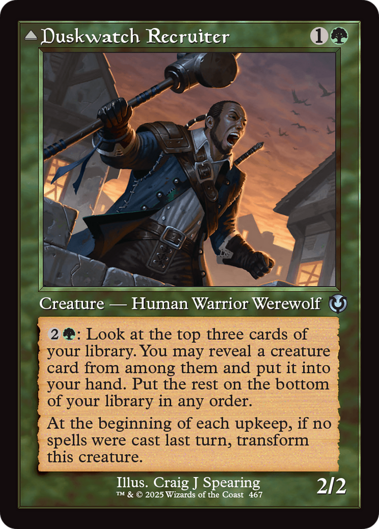 Duskwatch Recruiter (INR-467) [Innistrad Remastered] Foil MTG Single Wizards of the Coast
