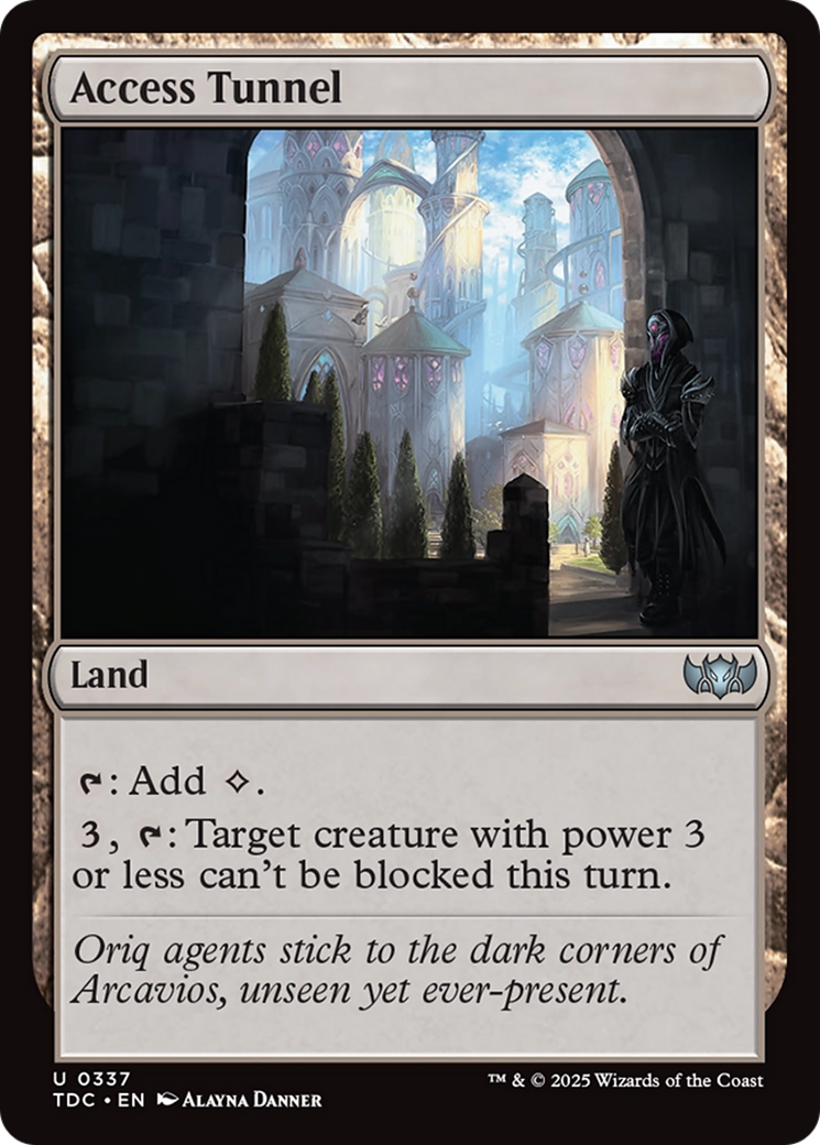 Access Tunnel (TDC-337) [Commander: Tarkir: Dragonstorm] MTG Single Wizards of the Coast