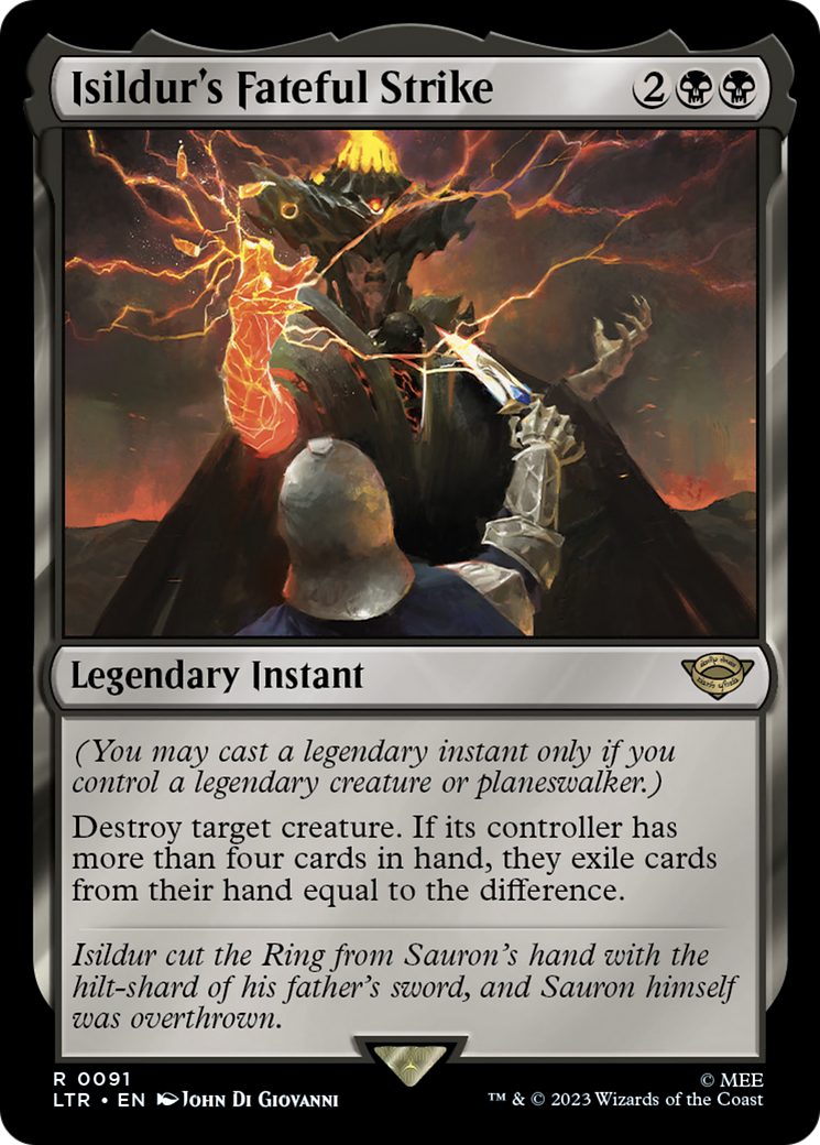 Isildur's Fateful Strike (LTR-091) [The Lord of the Rings: Tales of Middle-earth] Foil MTG Single Wizards of the Coast
